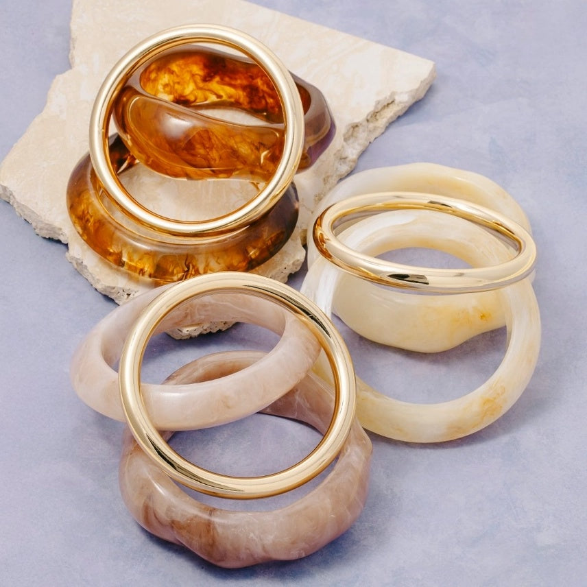 Resin Stacking Bracelet