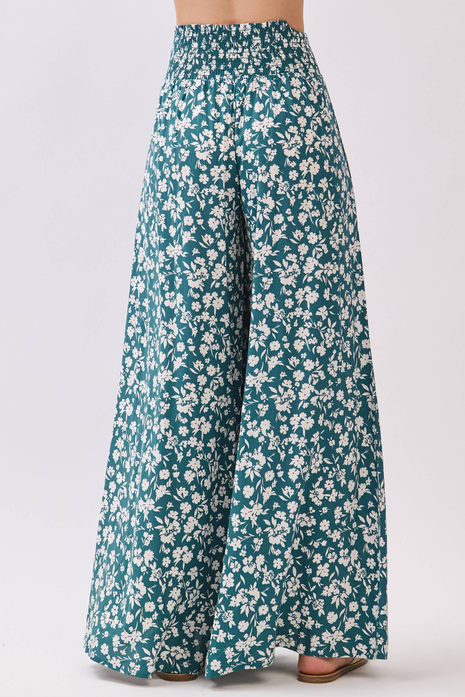Floral Printed Wide Leg Pants