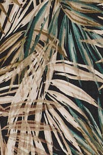 TROPICAL LEAF PRINT MIDI SKIRT
