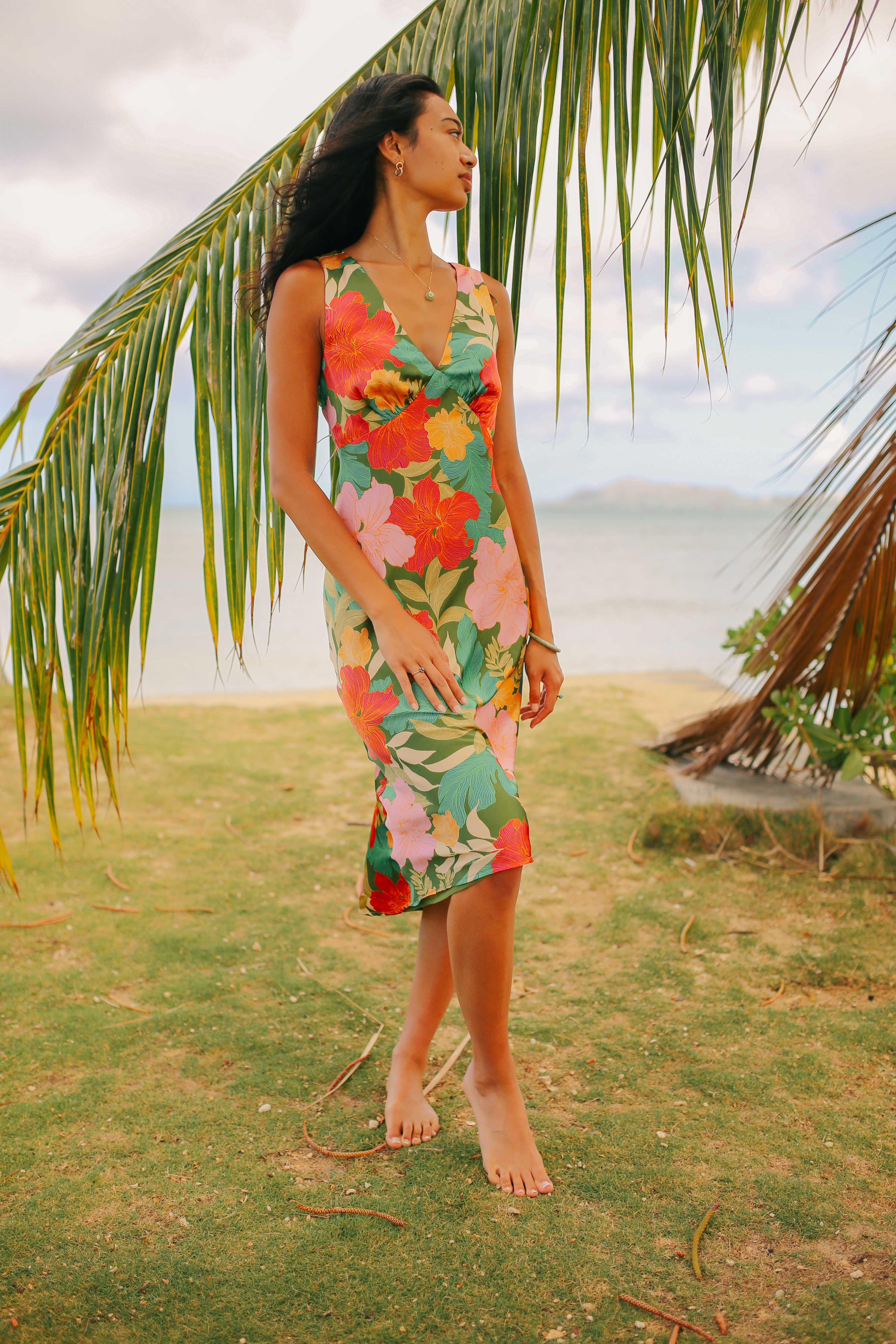 Ibiza Silky Midi Dress