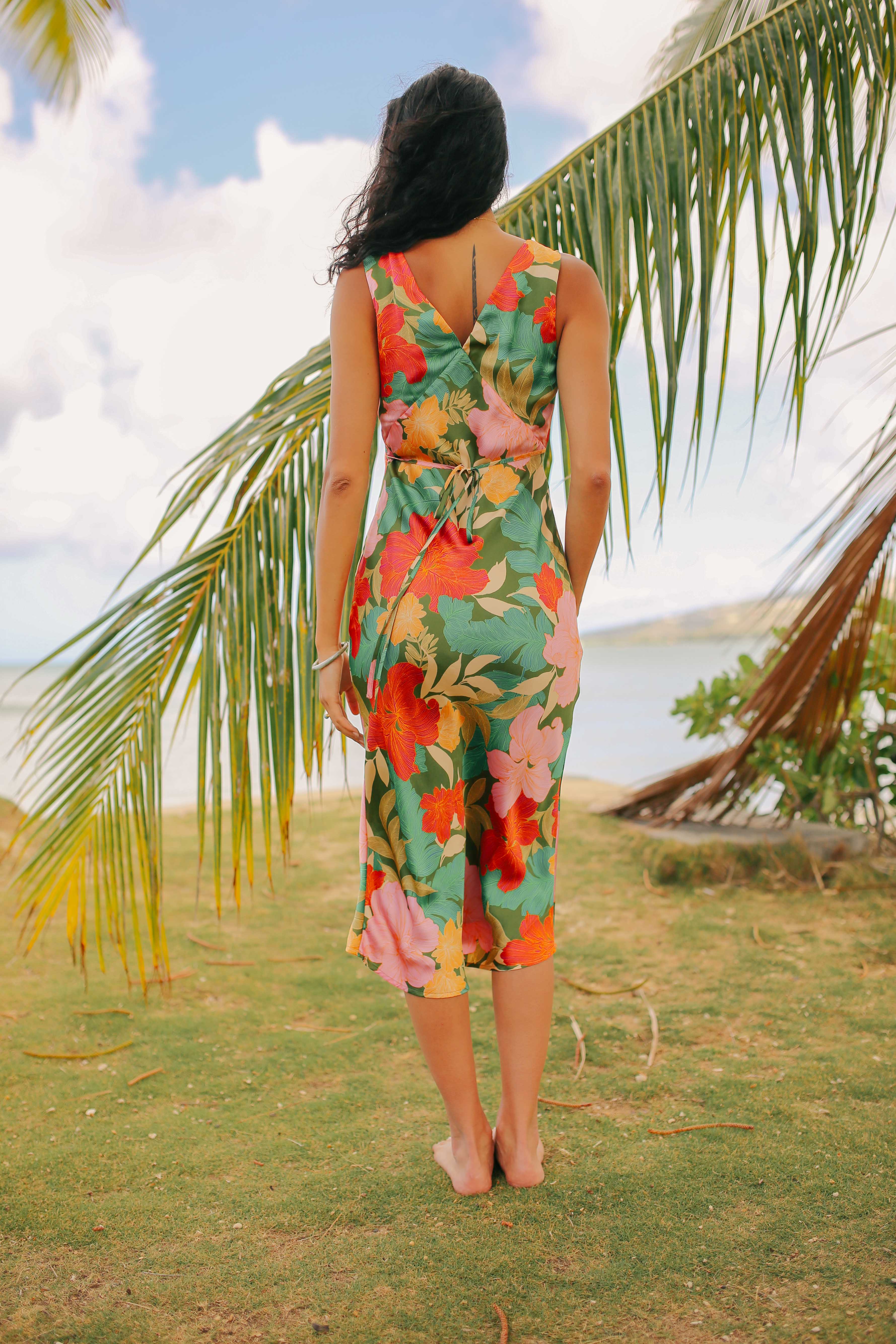 Ibiza Silky Midi Dress