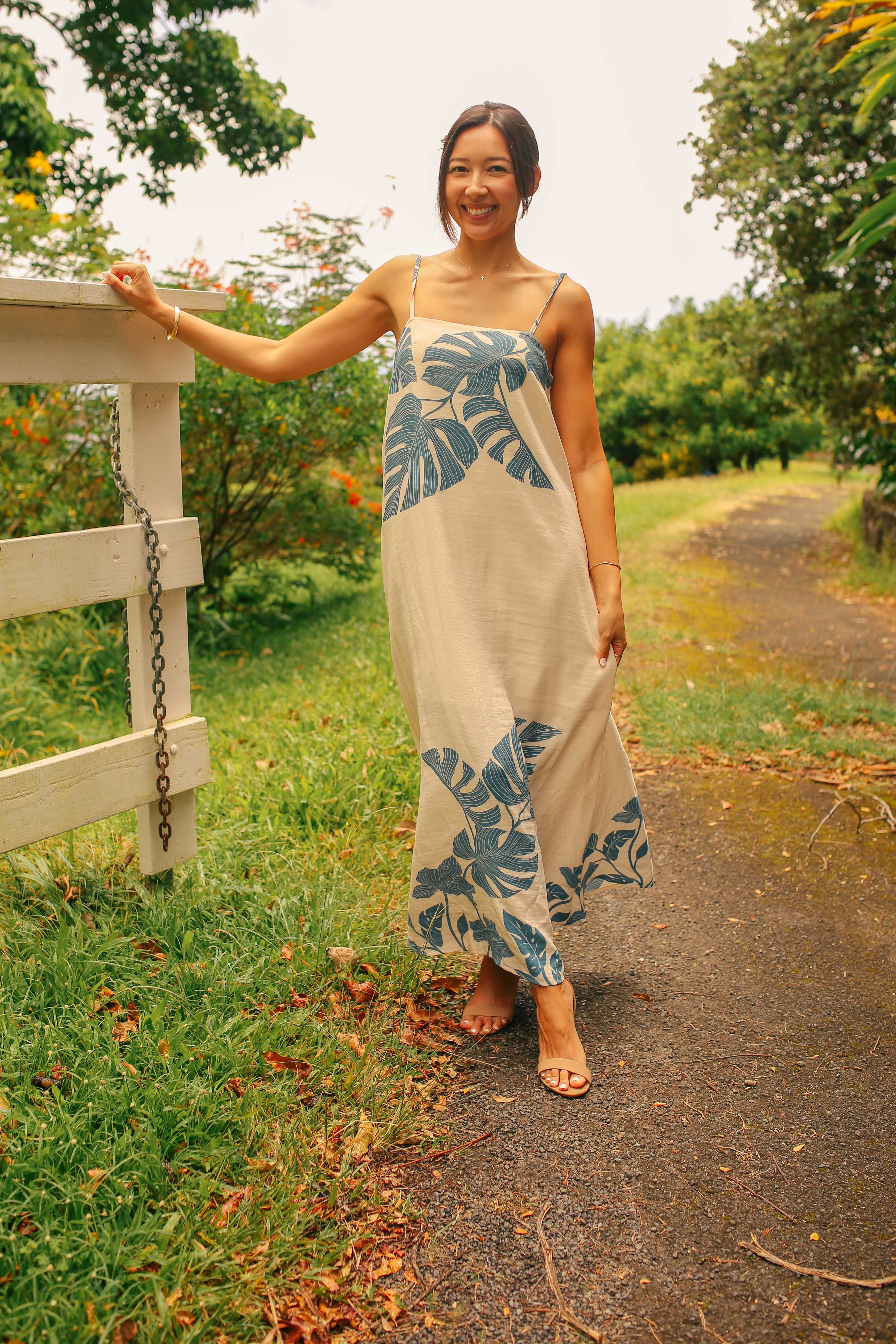 Monstera Framed Maxi Dress