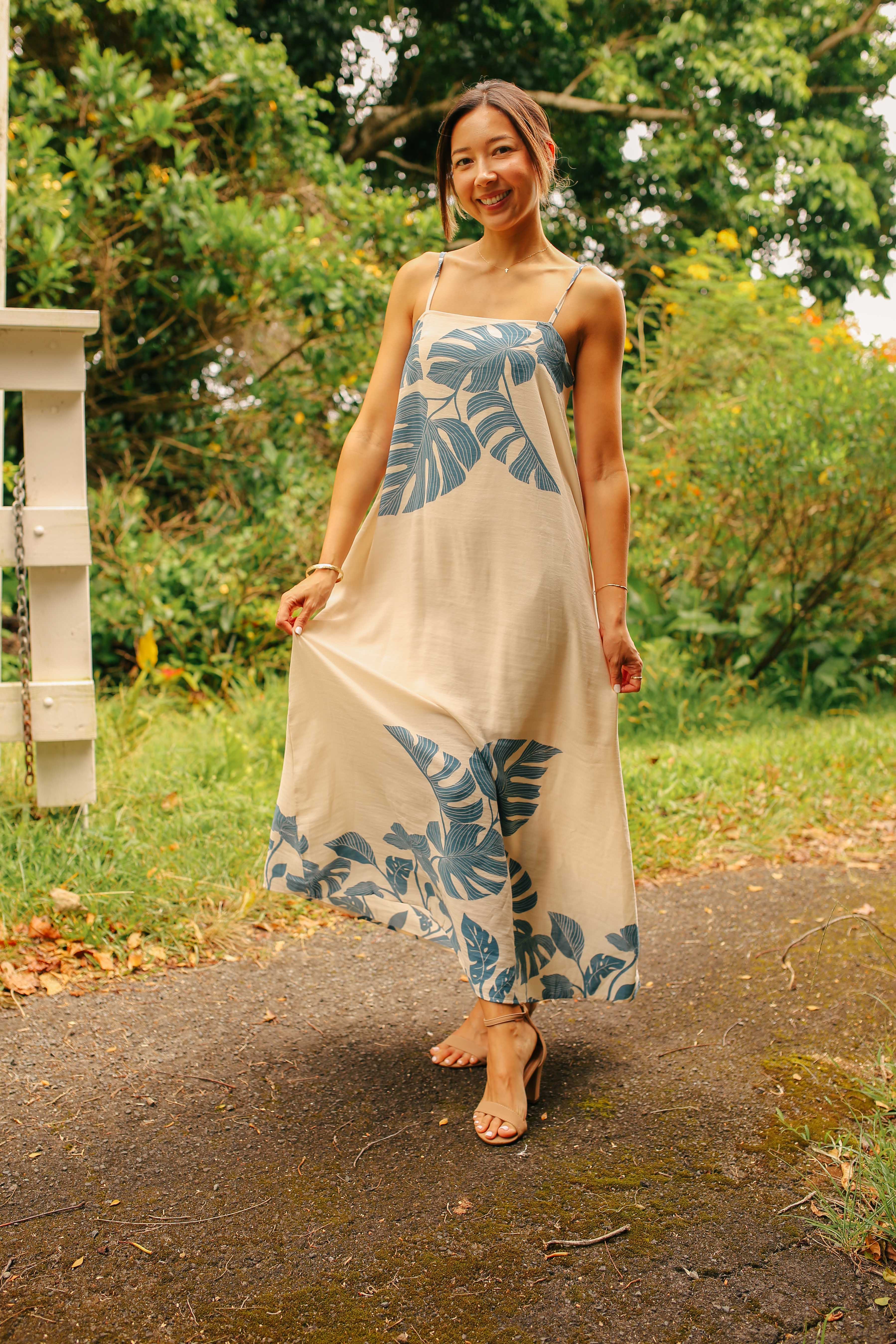 Monstera Framed Maxi Dress