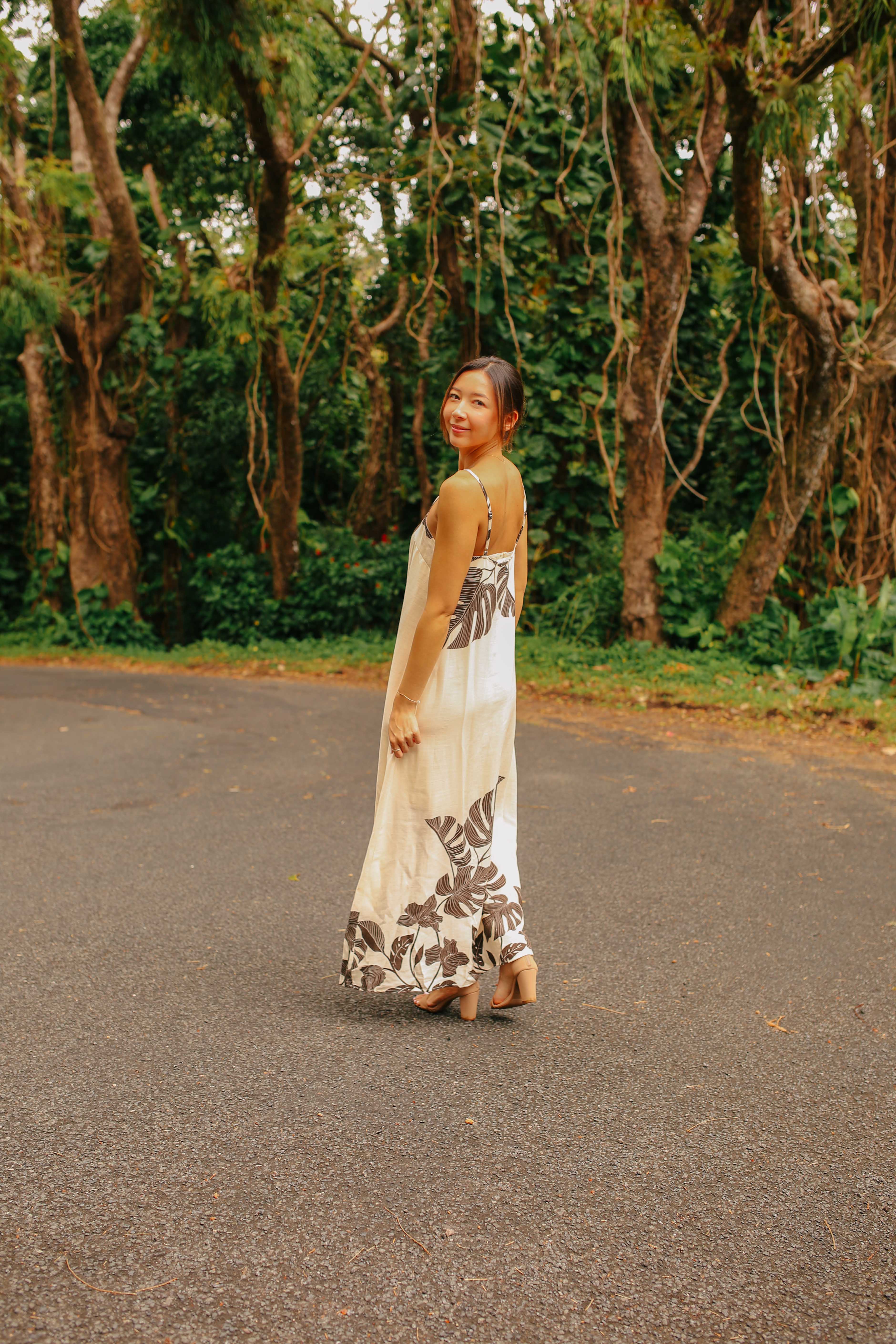 Monstera Framed Maxi Dress