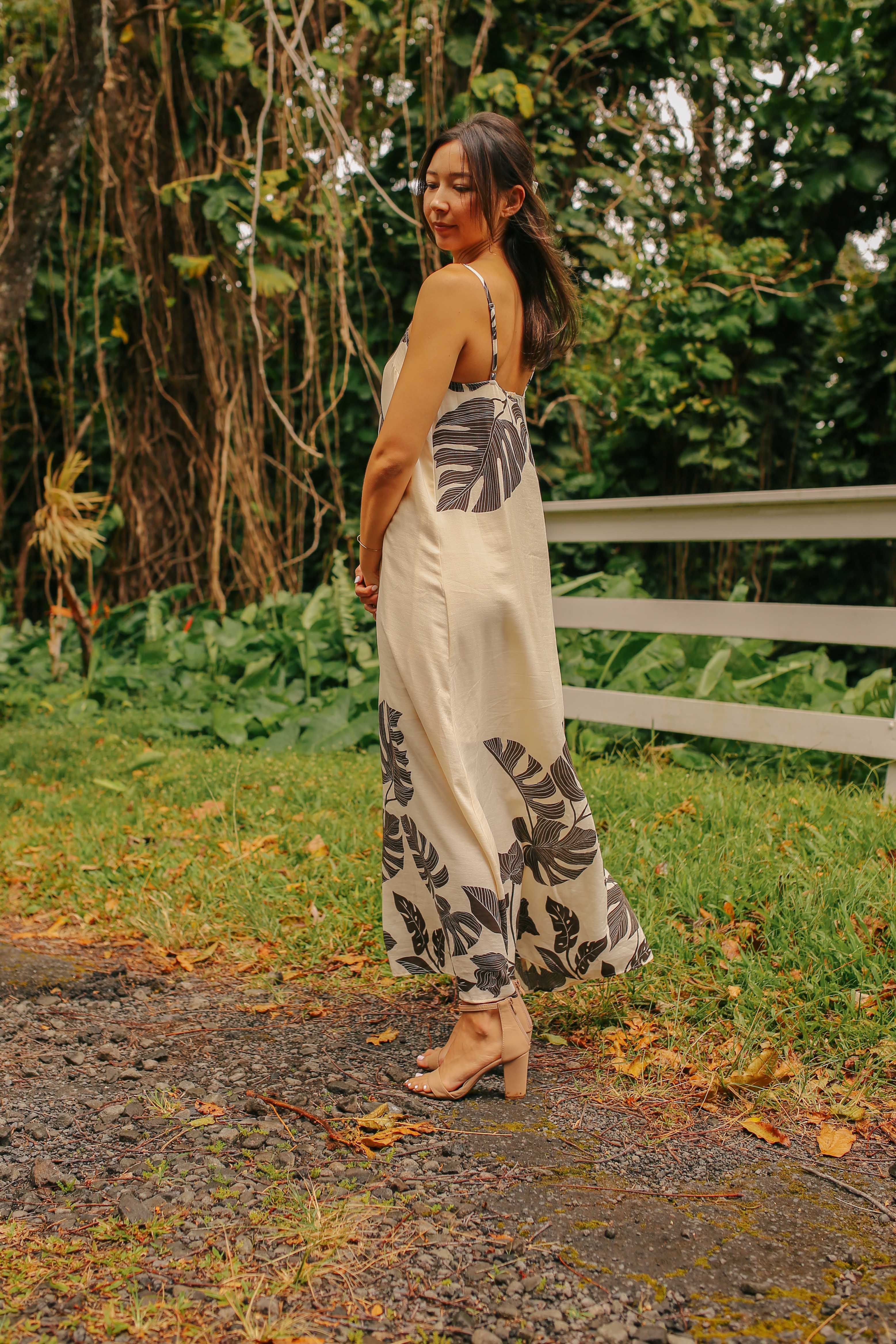 Monstera Framed Maxi Dress