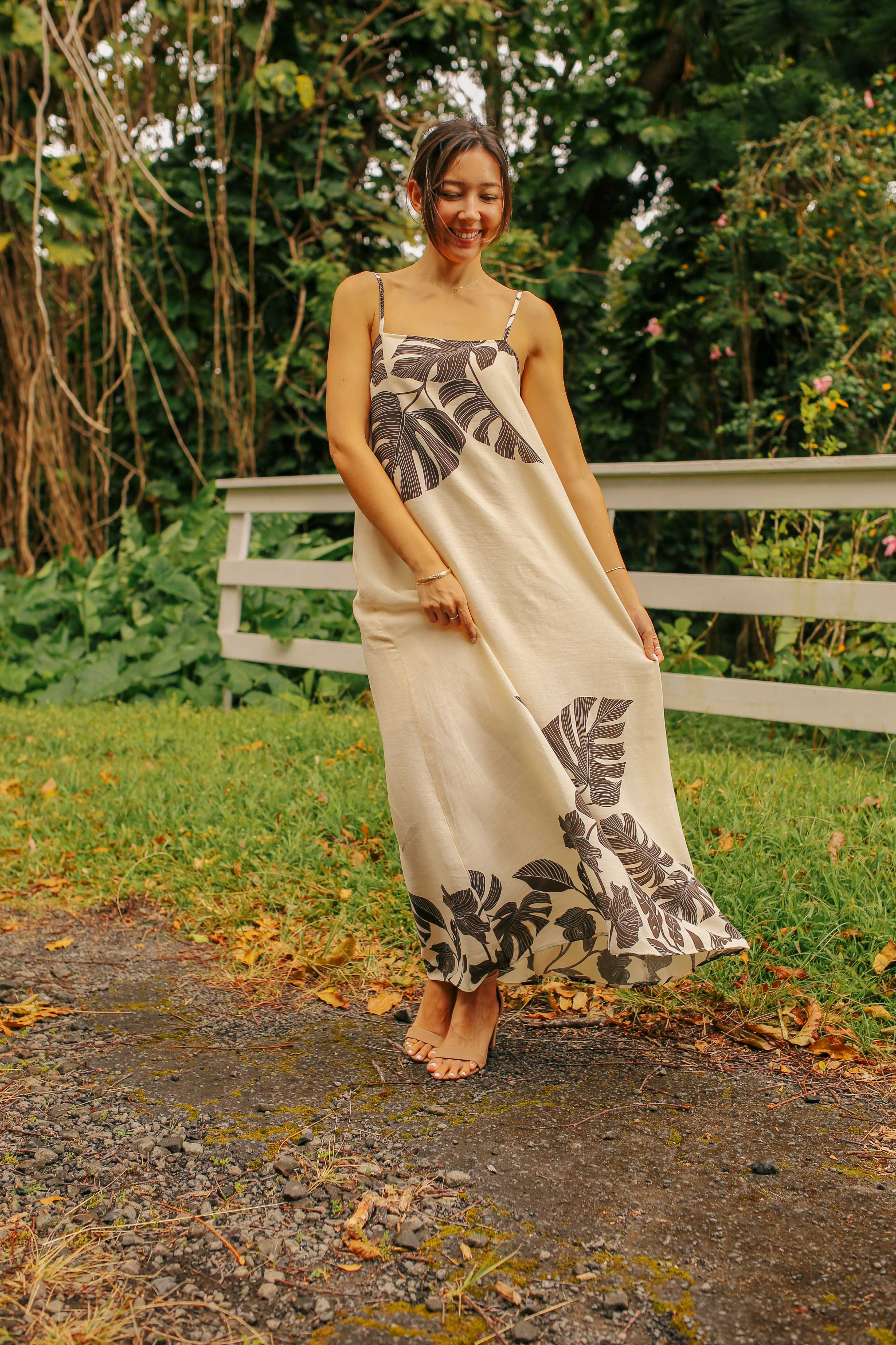 Monstera Framed Maxi Dress
