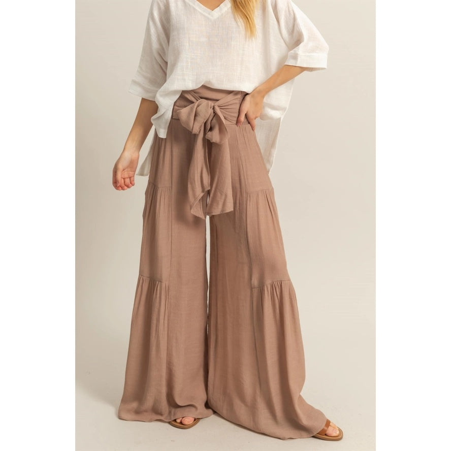 Tiered Wide Leg Pants