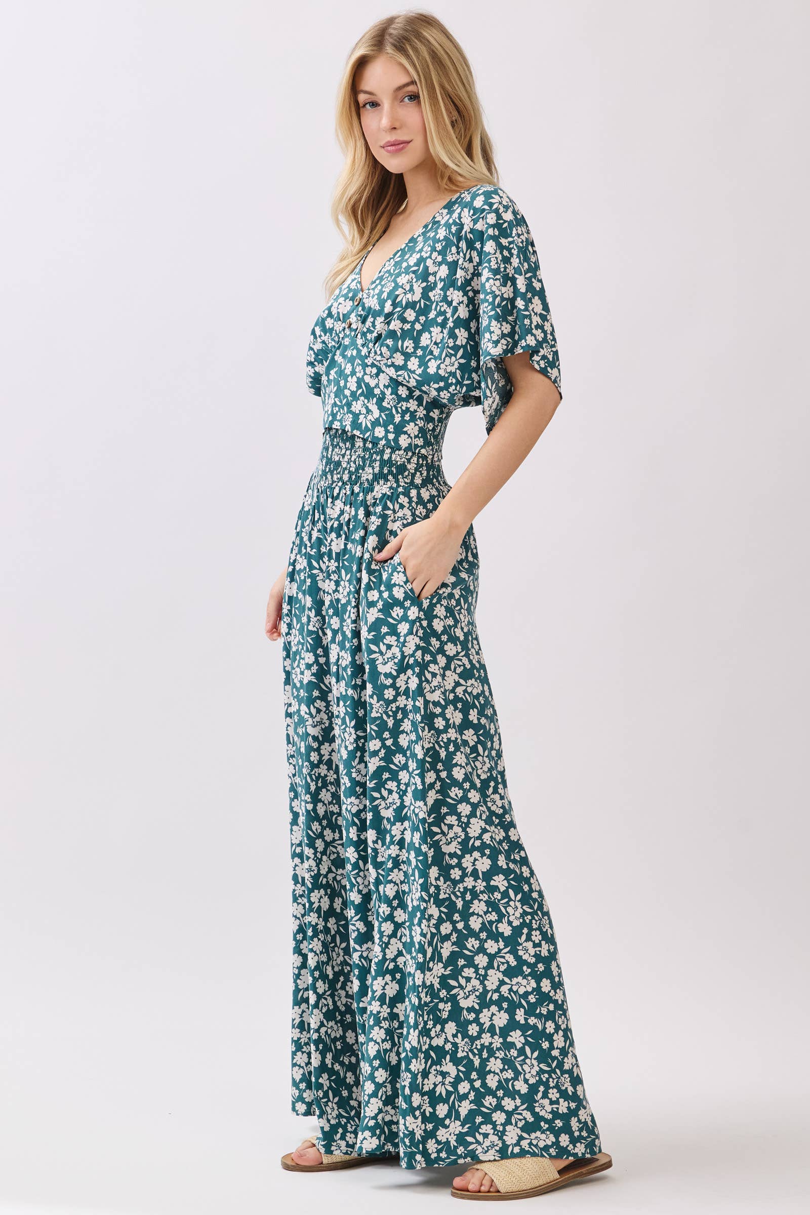 Floral Printed Wide Leg Pants