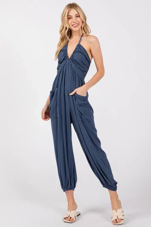 Halter Jogger Jumpsuit
