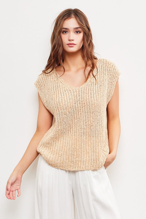 Slouchy Knit Top (2 colors) (PRE-ORDER ONLY)