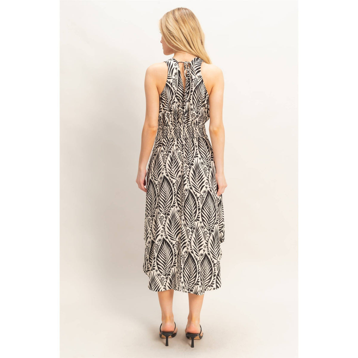 Sleeveless Smocked Waist Dress