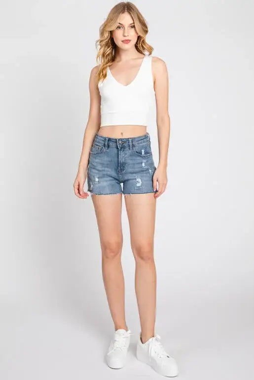 Double Layered Crop Tank Top