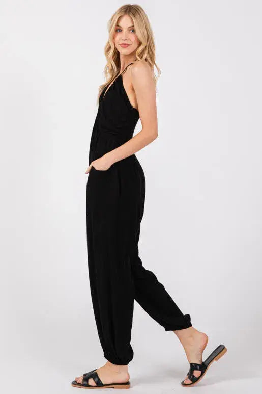Halter Jogger Jumpsuit