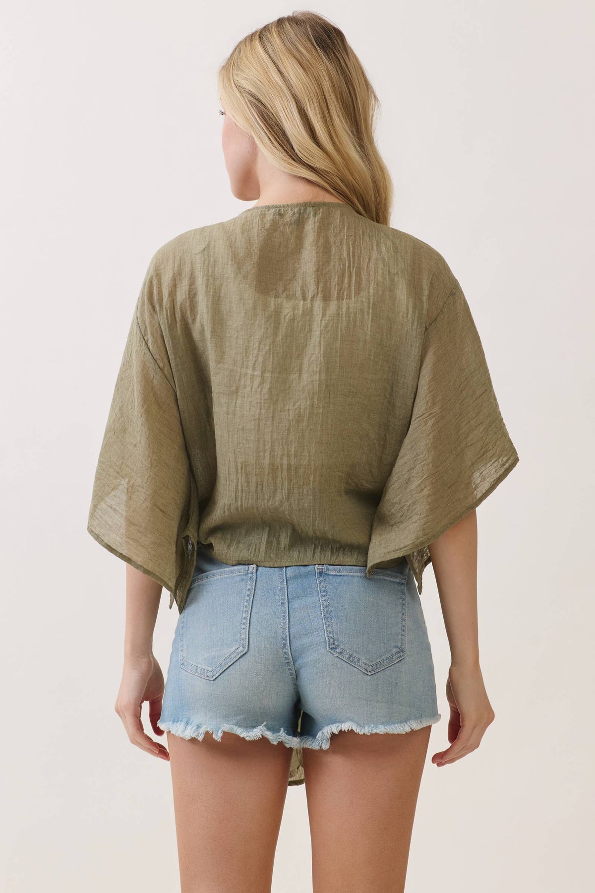 Open Front Tie Cardigan
