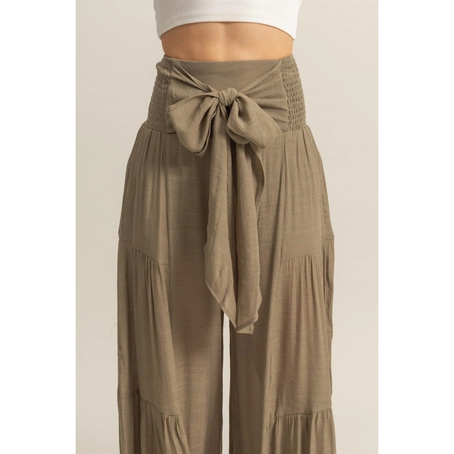 Tiered Wide Leg Pants