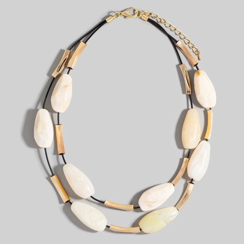 Layered Resin Necklace