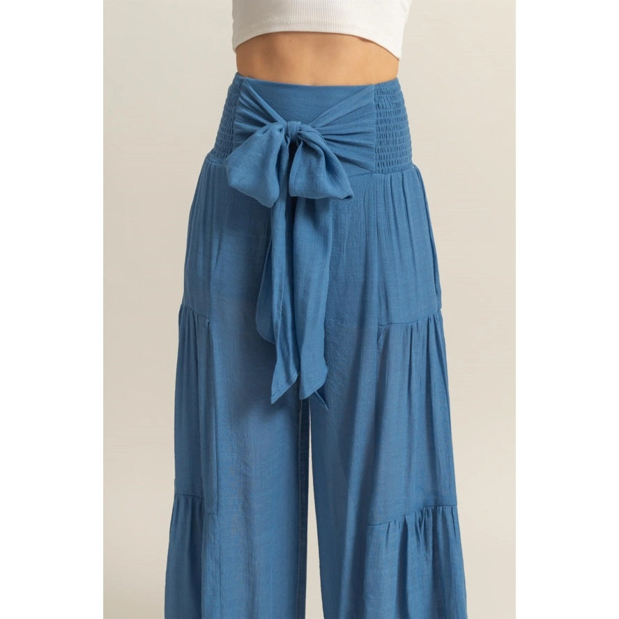 Tiered Wide Leg Pants