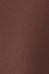 Ribbed Crew Neck Long Sleeve Fitted Top
