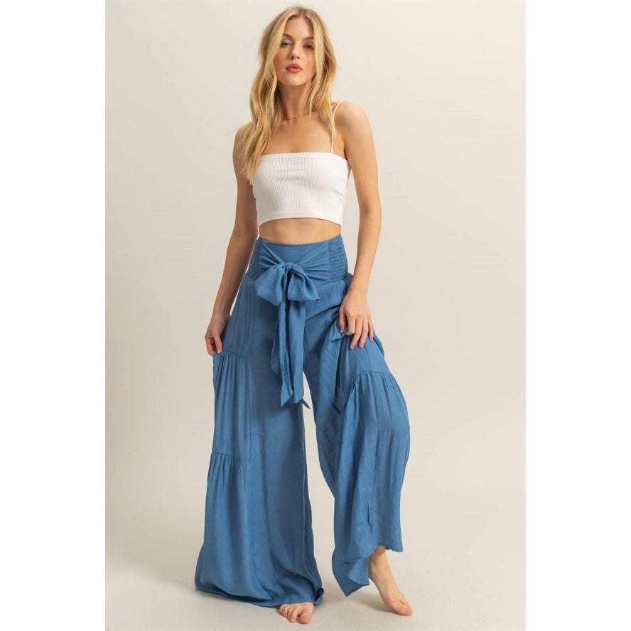 Tiered Wide Leg Pants