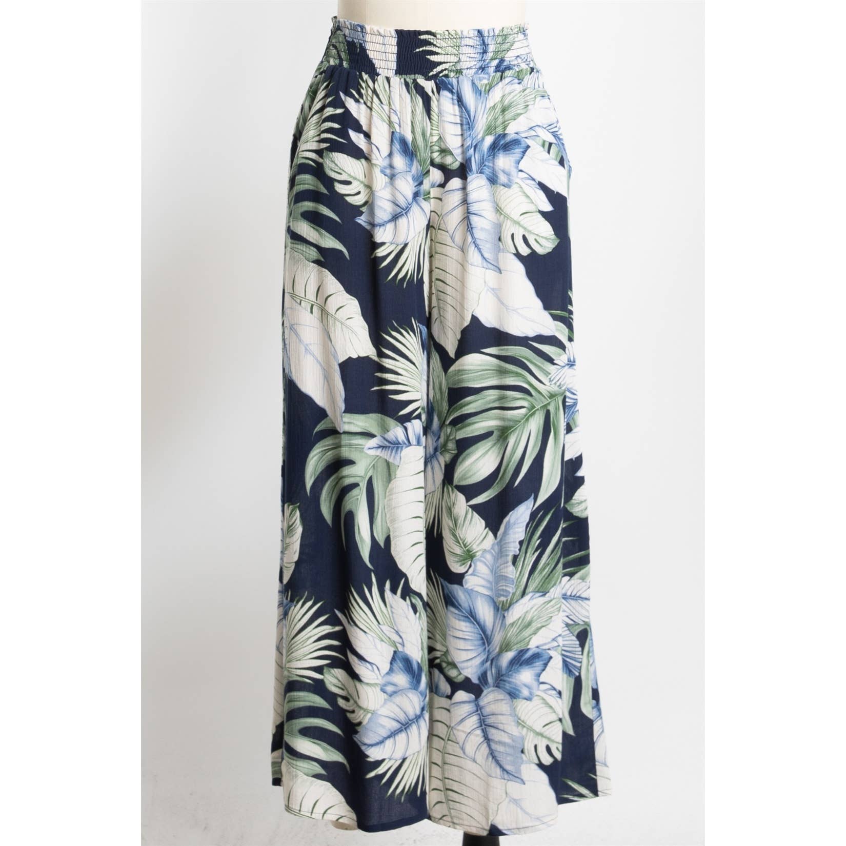 Tropical Smock Waist Pants