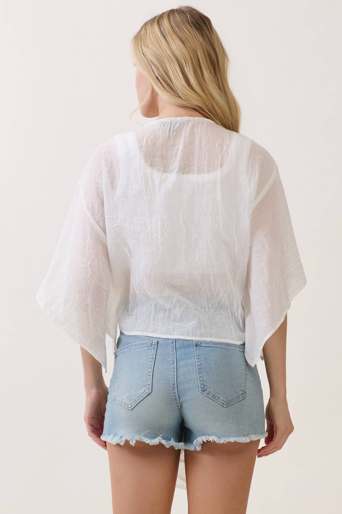 Open Front Tie Cardigan