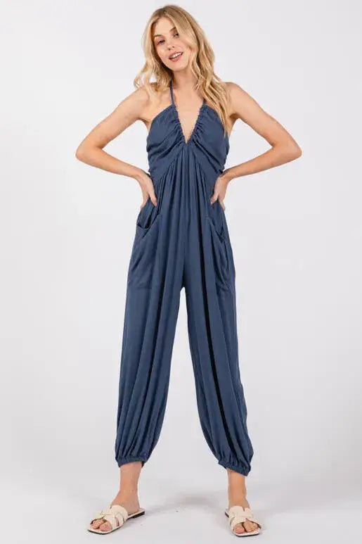 Halter Jogger Jumpsuit