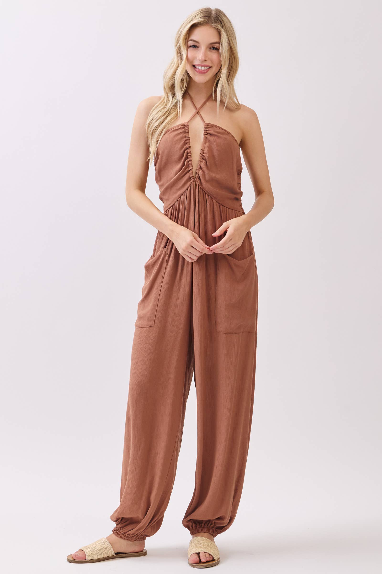 Halter Jogger Jumpsuit