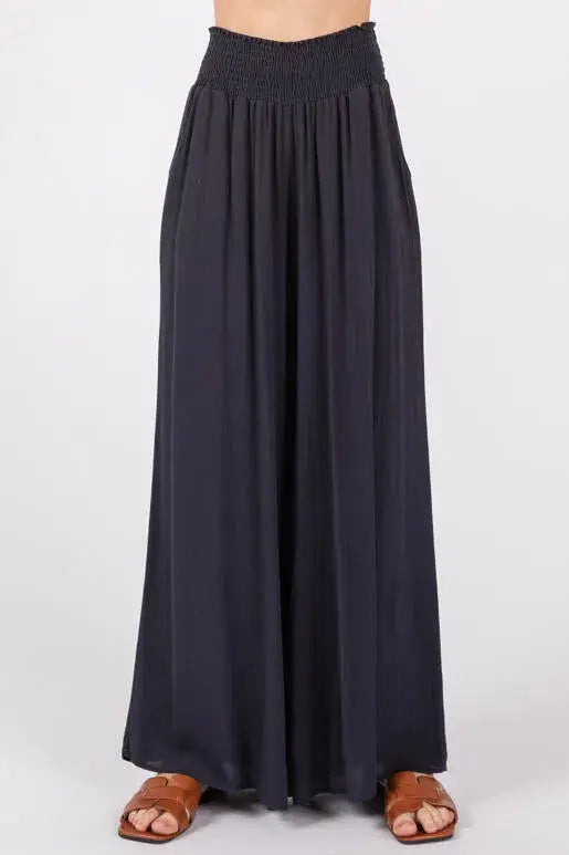 Heavy Gauze Wide Leg Pants