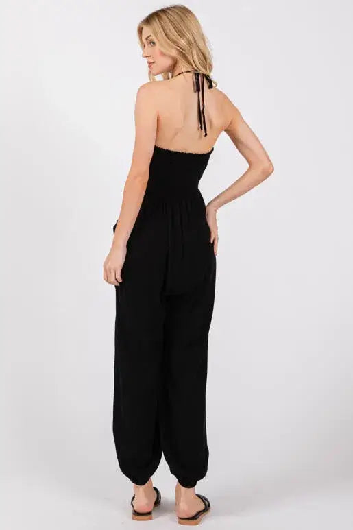 Halter Jogger Jumpsuit