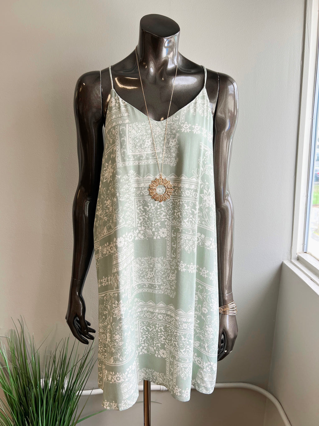 Stencil Floral Tunic Dress (4 colors) (FINAL SALE) Cookies Clothing