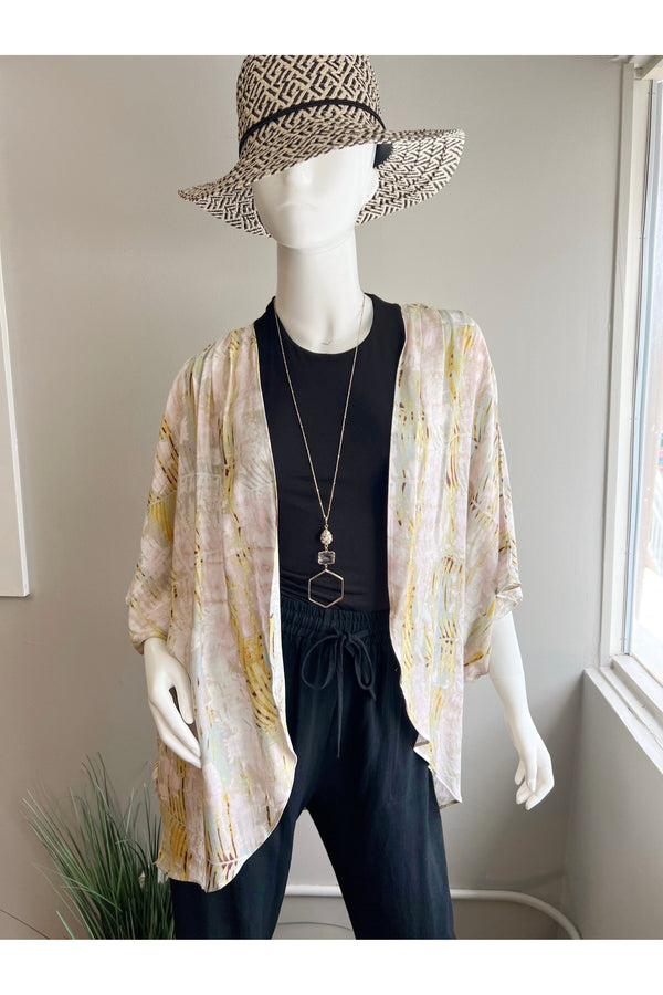 Abstract Open Front Kimono (FINAL SALE)