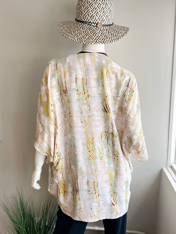 Abstract Open Front Kimono (FINAL SALE)