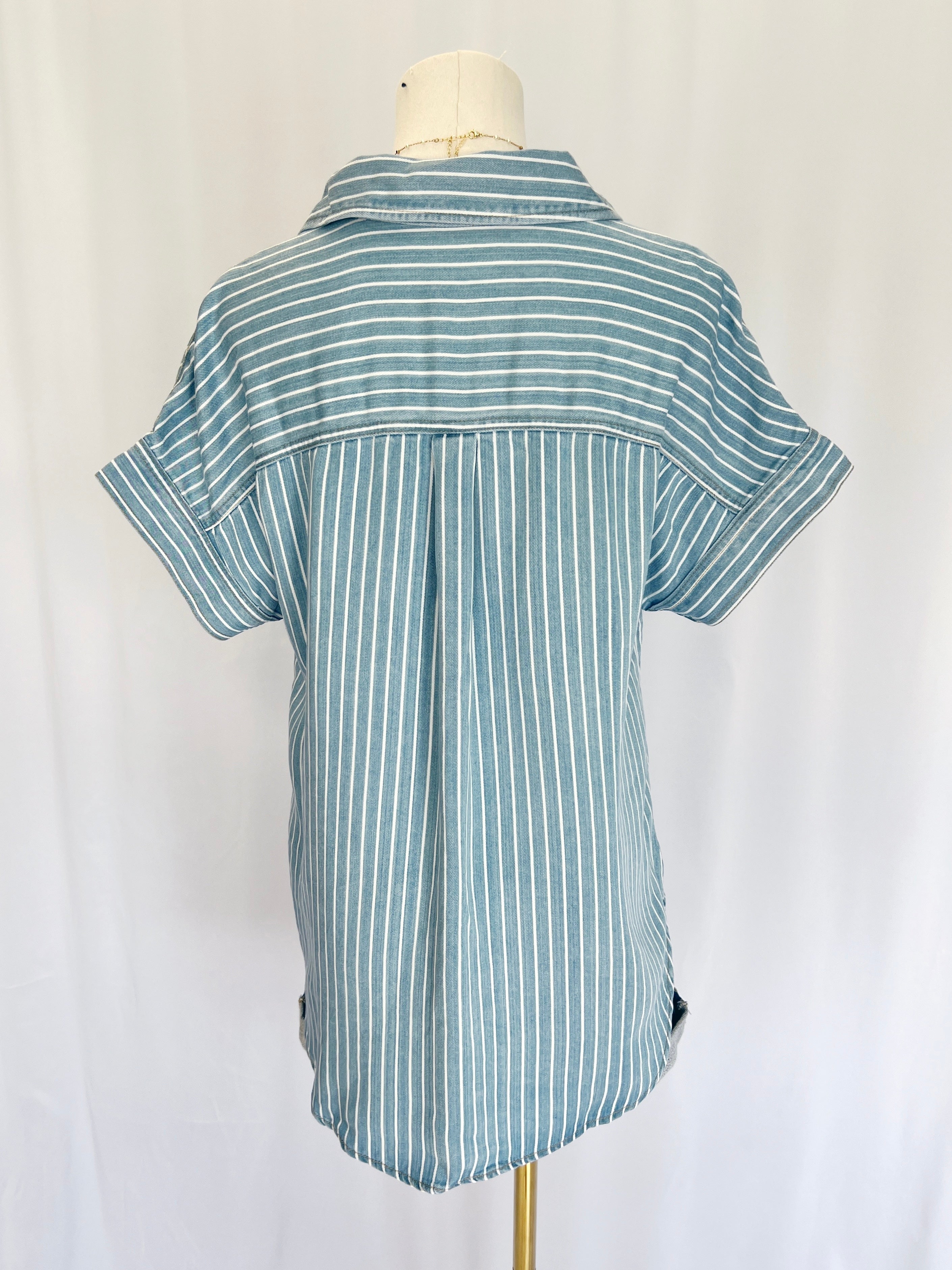 Pinstripe Button Down Shirt