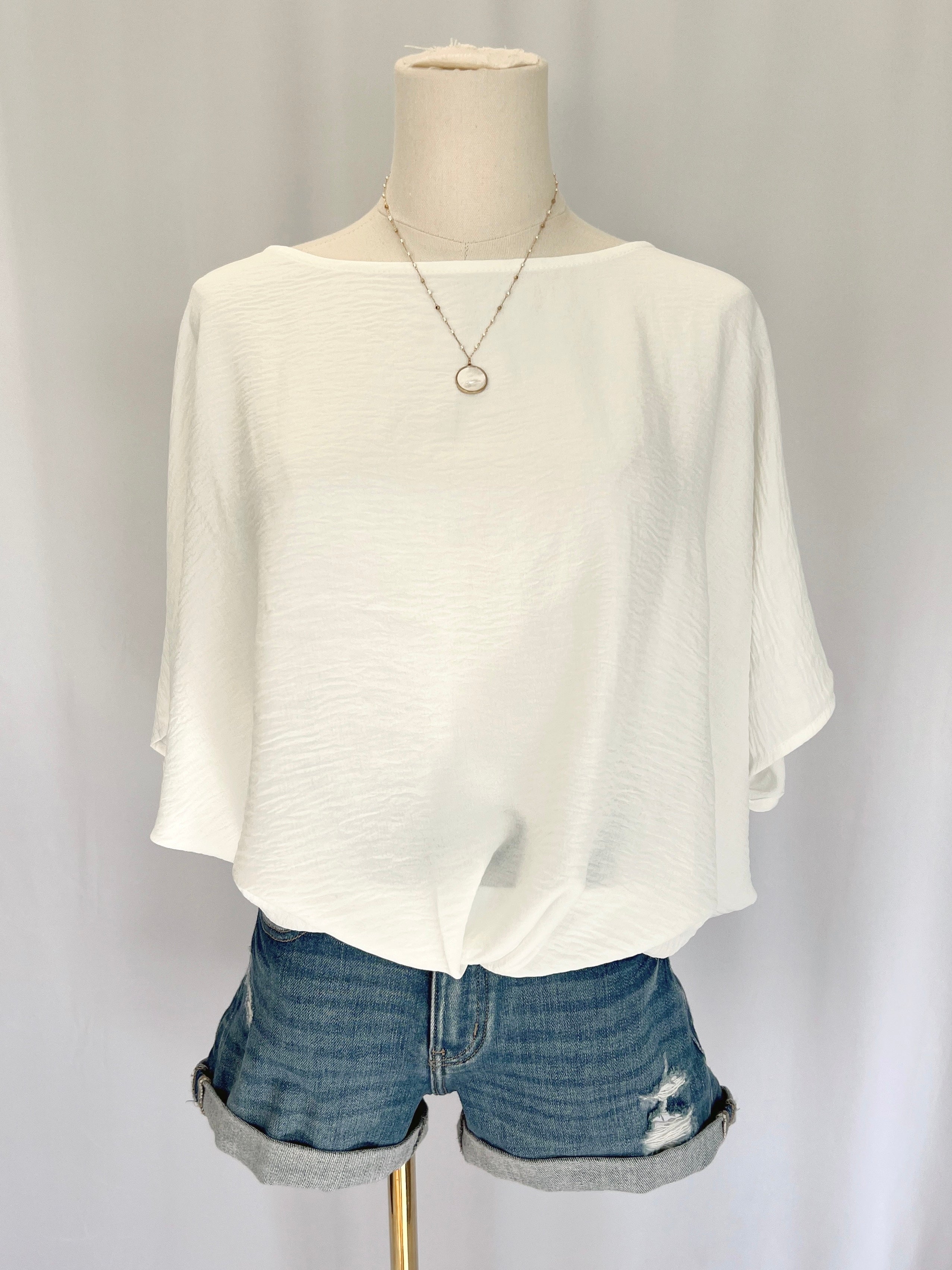Round Neck Dolman Top