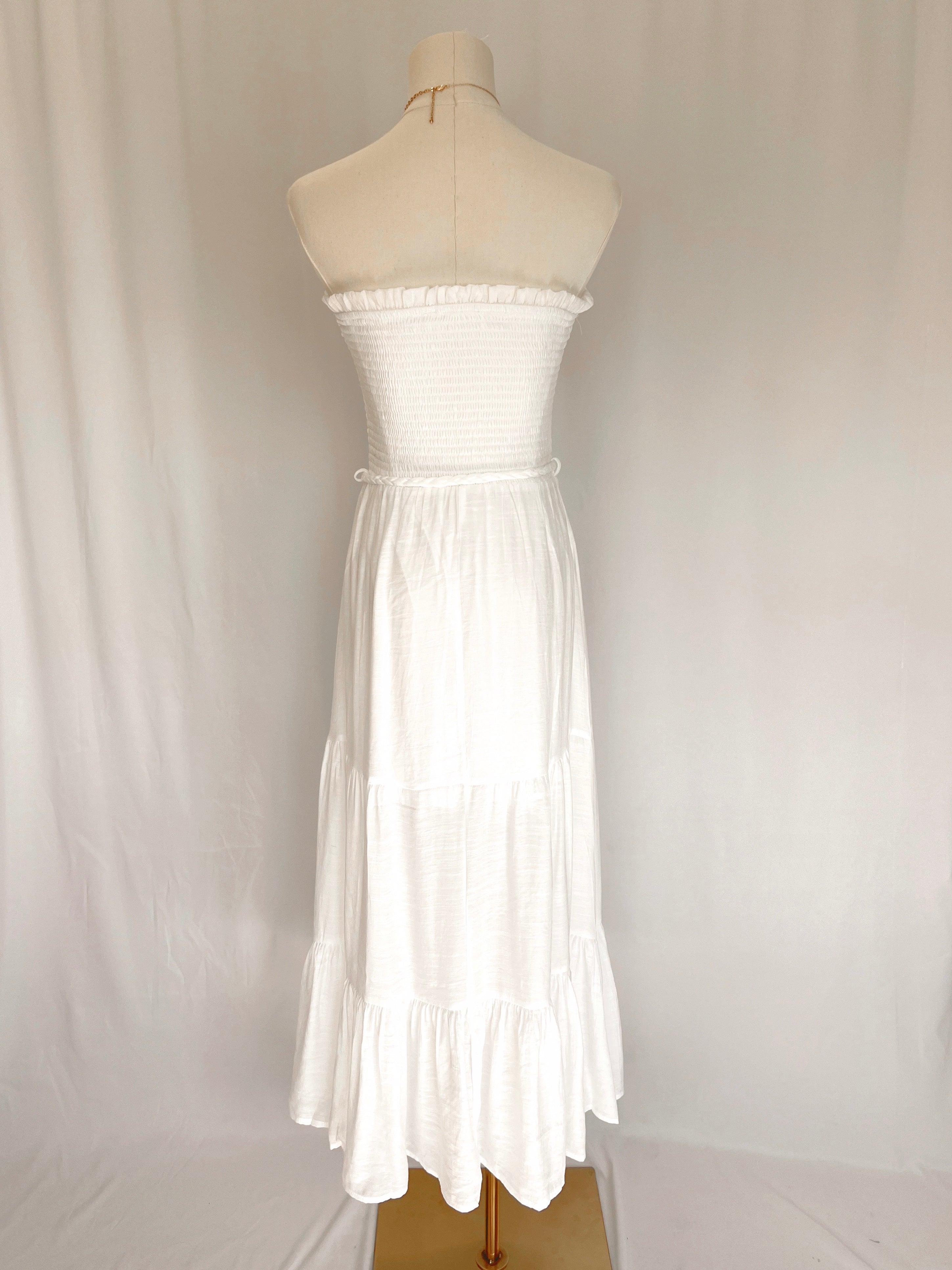 Braided Belt Maxi Dress