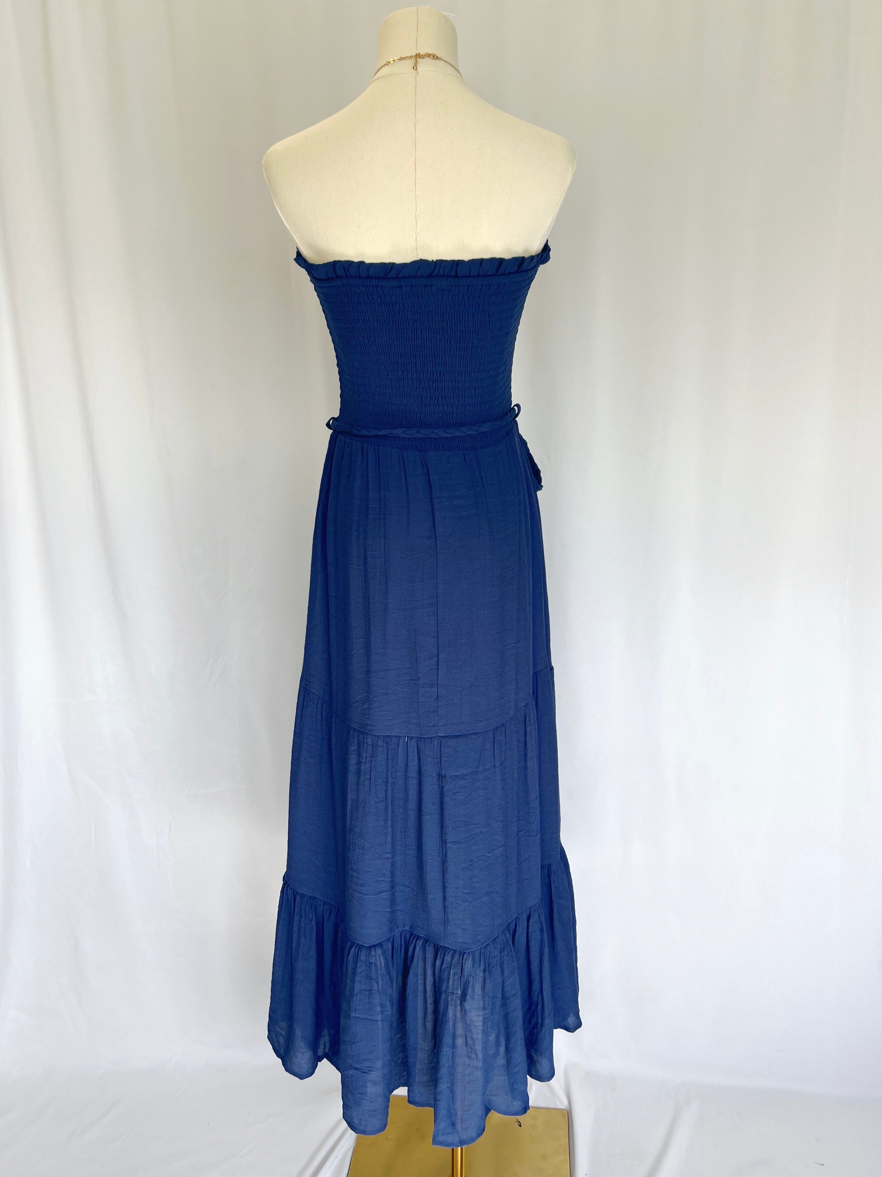 Braided Belt Maxi Dress