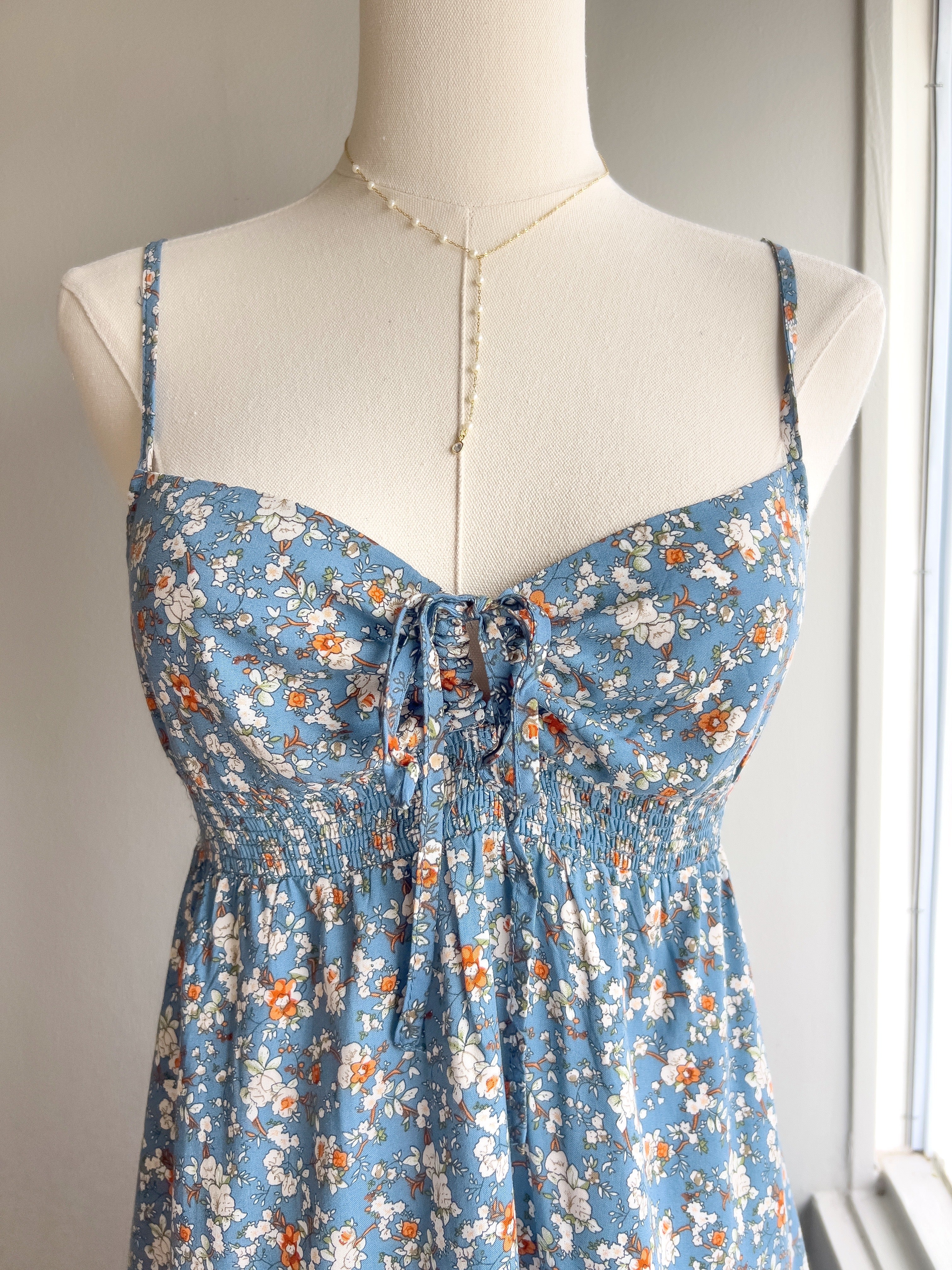Floral Tie Bodice Sundress