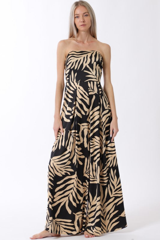 Strapless Tie Back Jumpsuit
