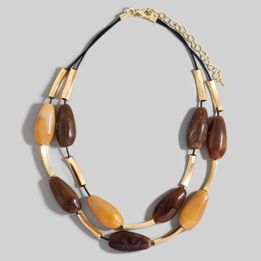 Layered Resin Necklace