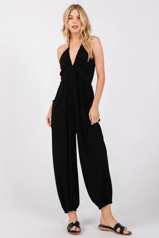 Halter Jogger Jumpsuit