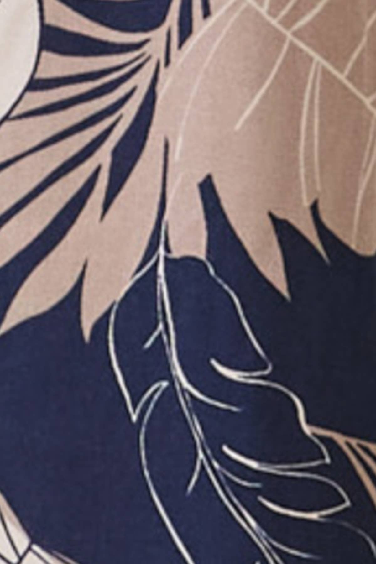 Tropical Adjustable Tie Back Maxi Dress