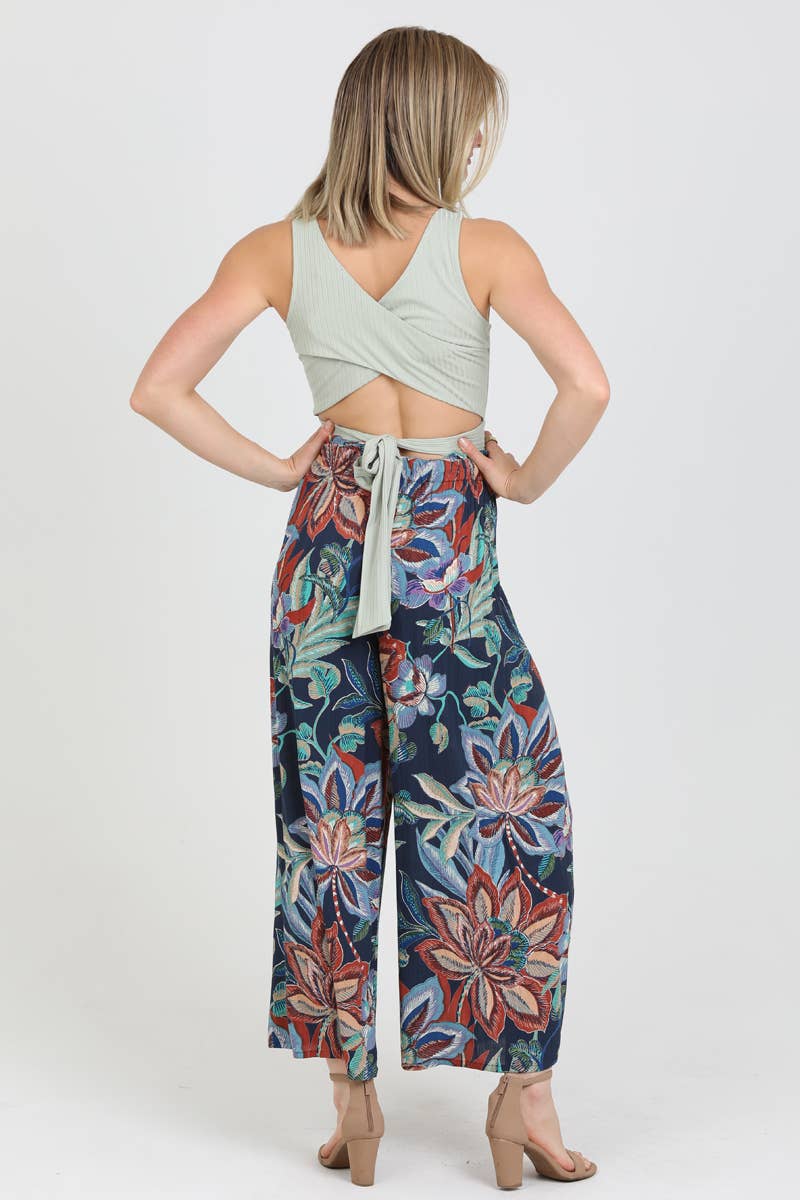 Wide Leg Pants with Front Slits
