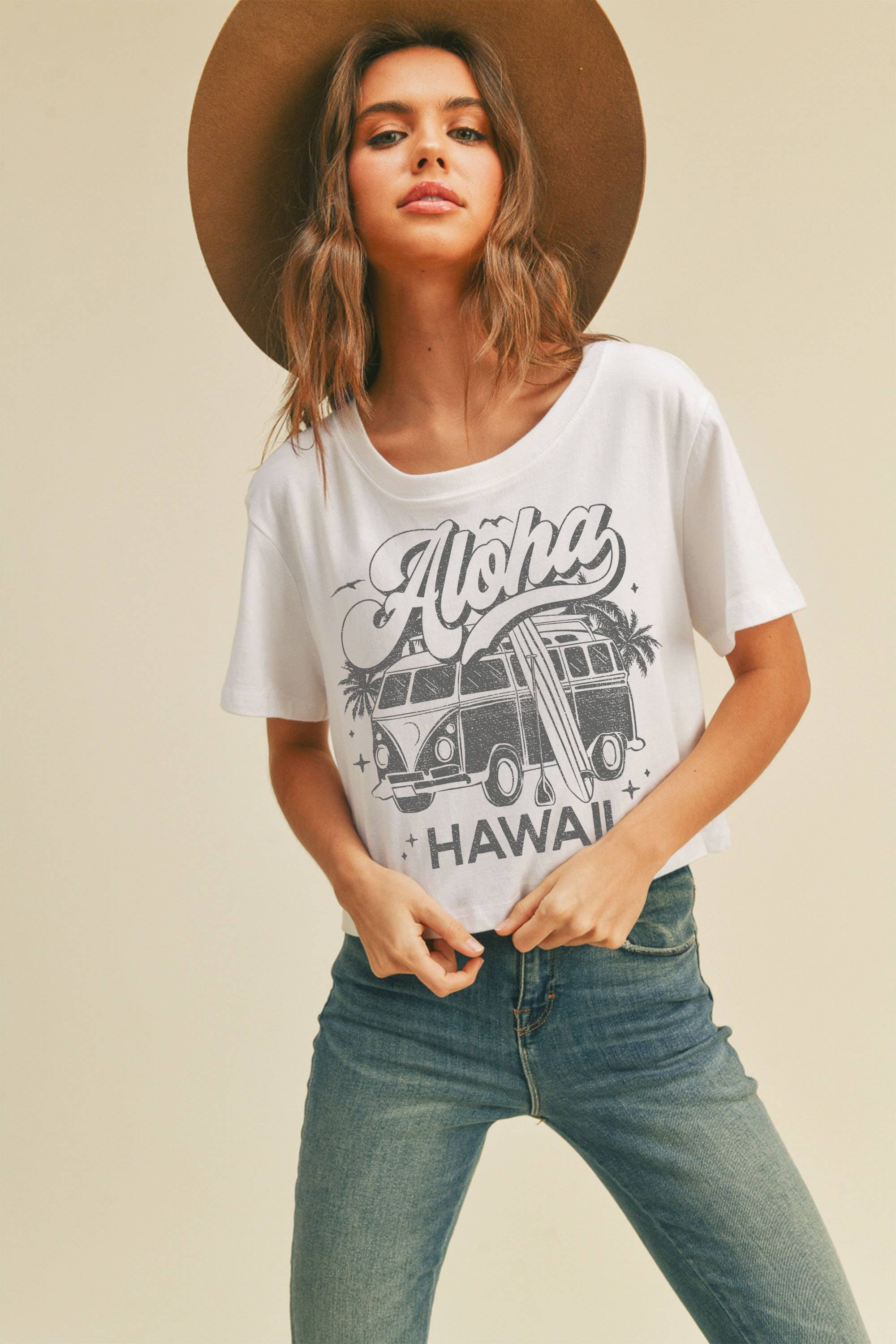 Aloha Hawaii Paddle Board Graphic T-Shirt