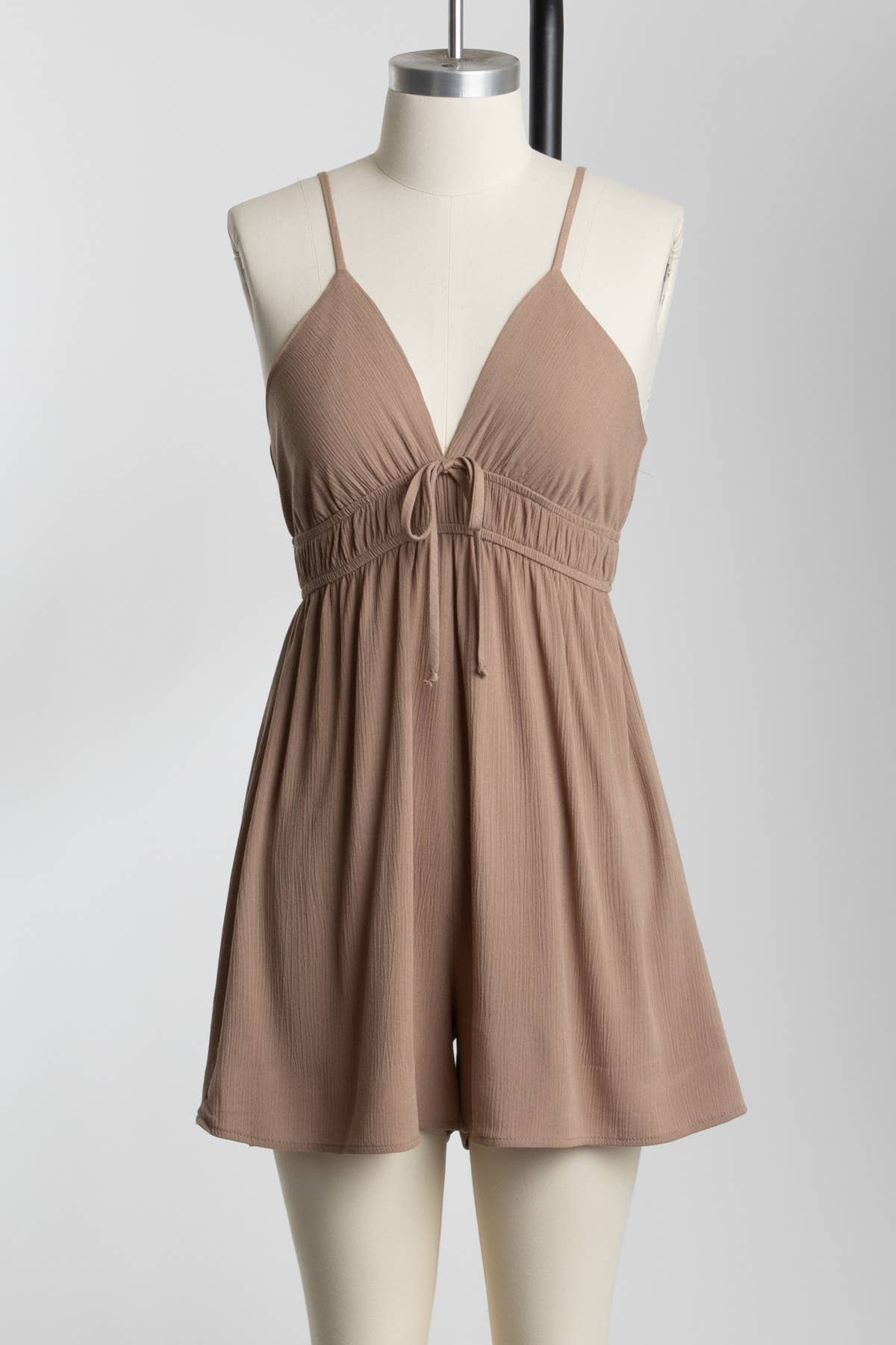 Deep V-Neck Cami Romper