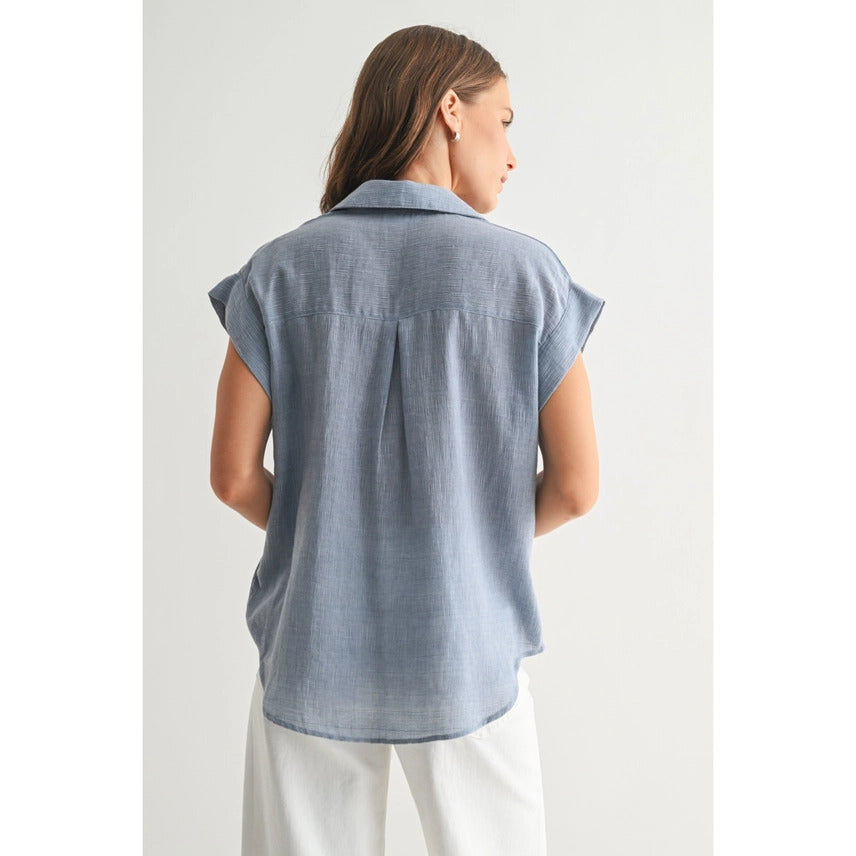 Textured S/S Top
