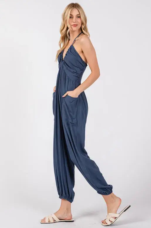 Halter Jogger Jumpsuit