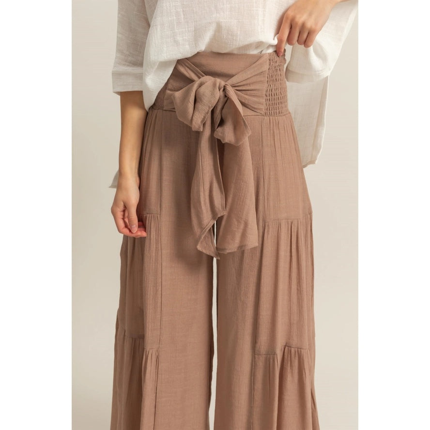 Tiered Wide Leg Pants