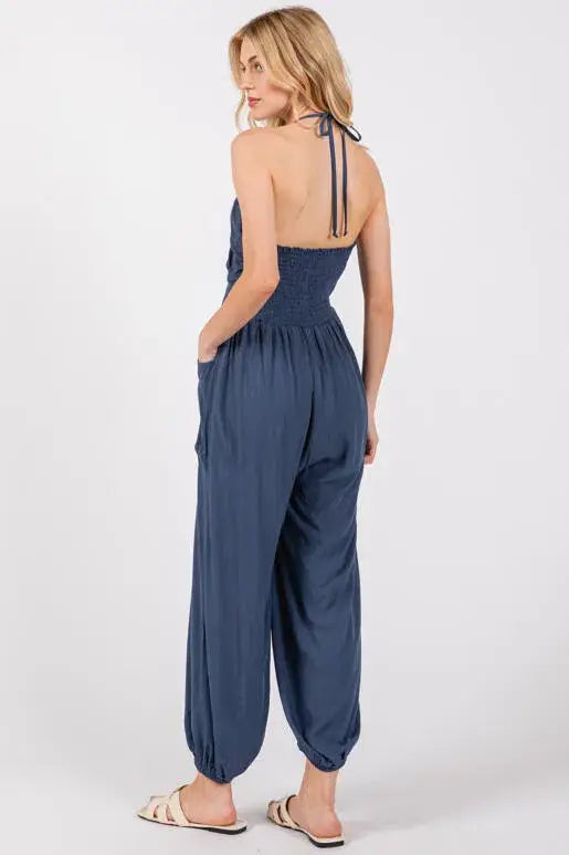 Halter Jogger Jumpsuit