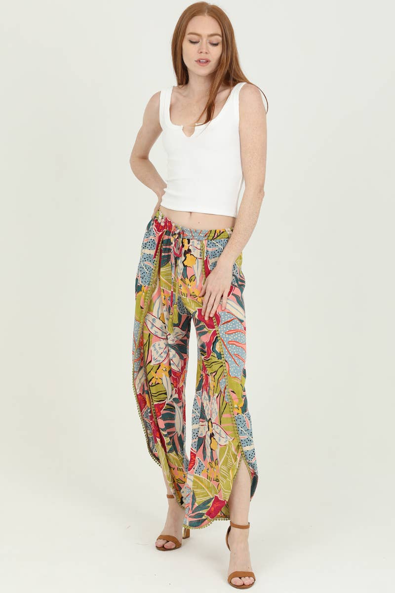Split Leg Beach Pants