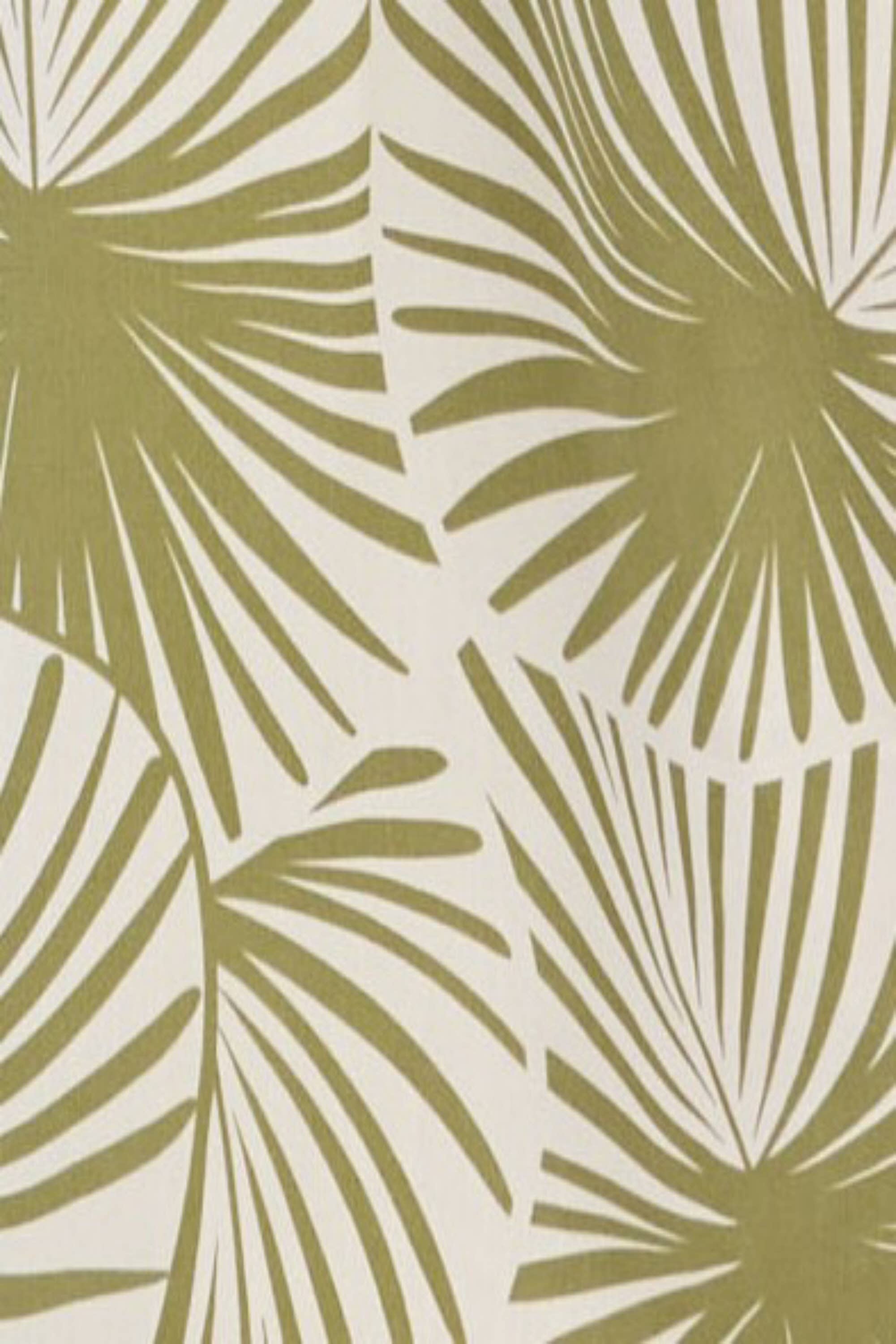 Palm Print Smocked Top and Wide Leg Jumpsuit